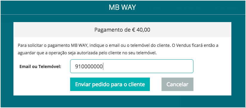 MB WAY - Pagamento com Telemóvel